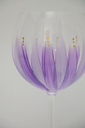 Taça de Cristal de Titânio 570ml Pintada à Mão