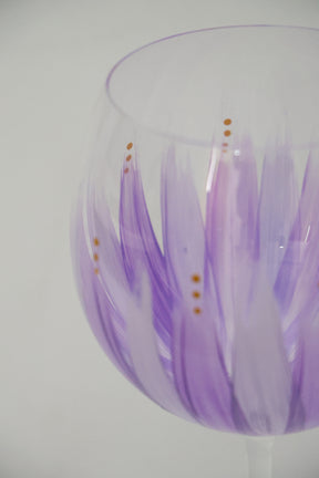 Taça de Cristal de Titânio 570ml Pintada à Mão