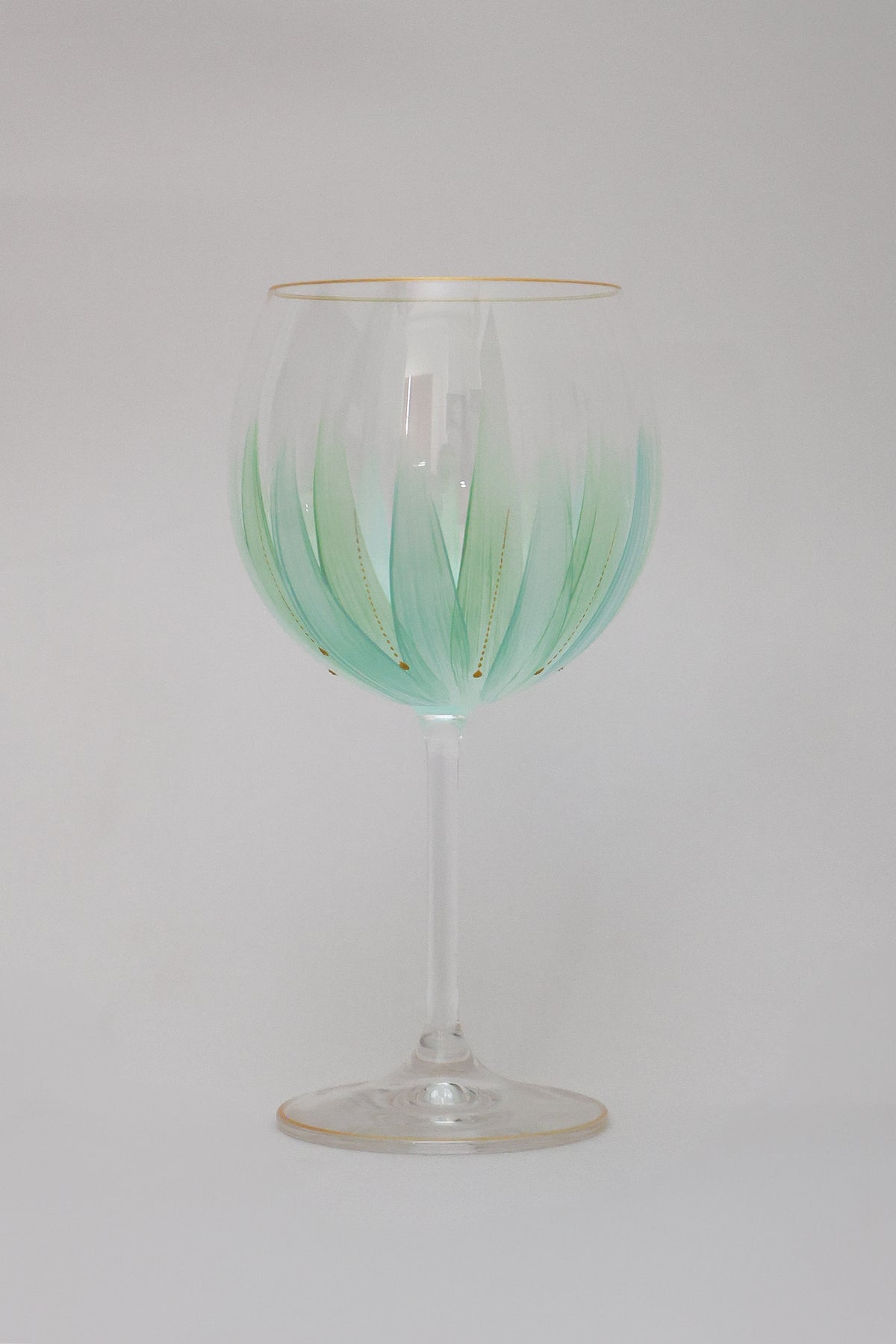 Taça de Cristal de Titânio 570ml Pintada à Mão