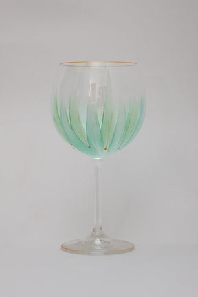 Taça de Cristal de Titânio 570ml Pintada à Mão