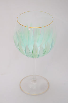 Taça de Cristal de Titânio 570ml Pintada à Mão