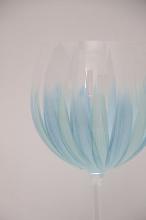 Taça de Cristal de Titânio 570ml Pintada à Mão