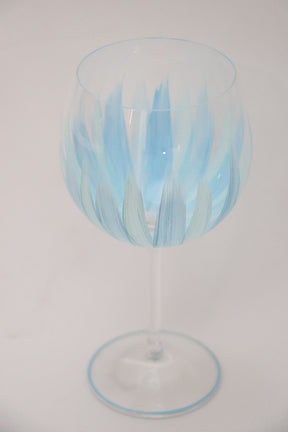 Taça de Cristal de Titânio 570ml Pintada à Mão