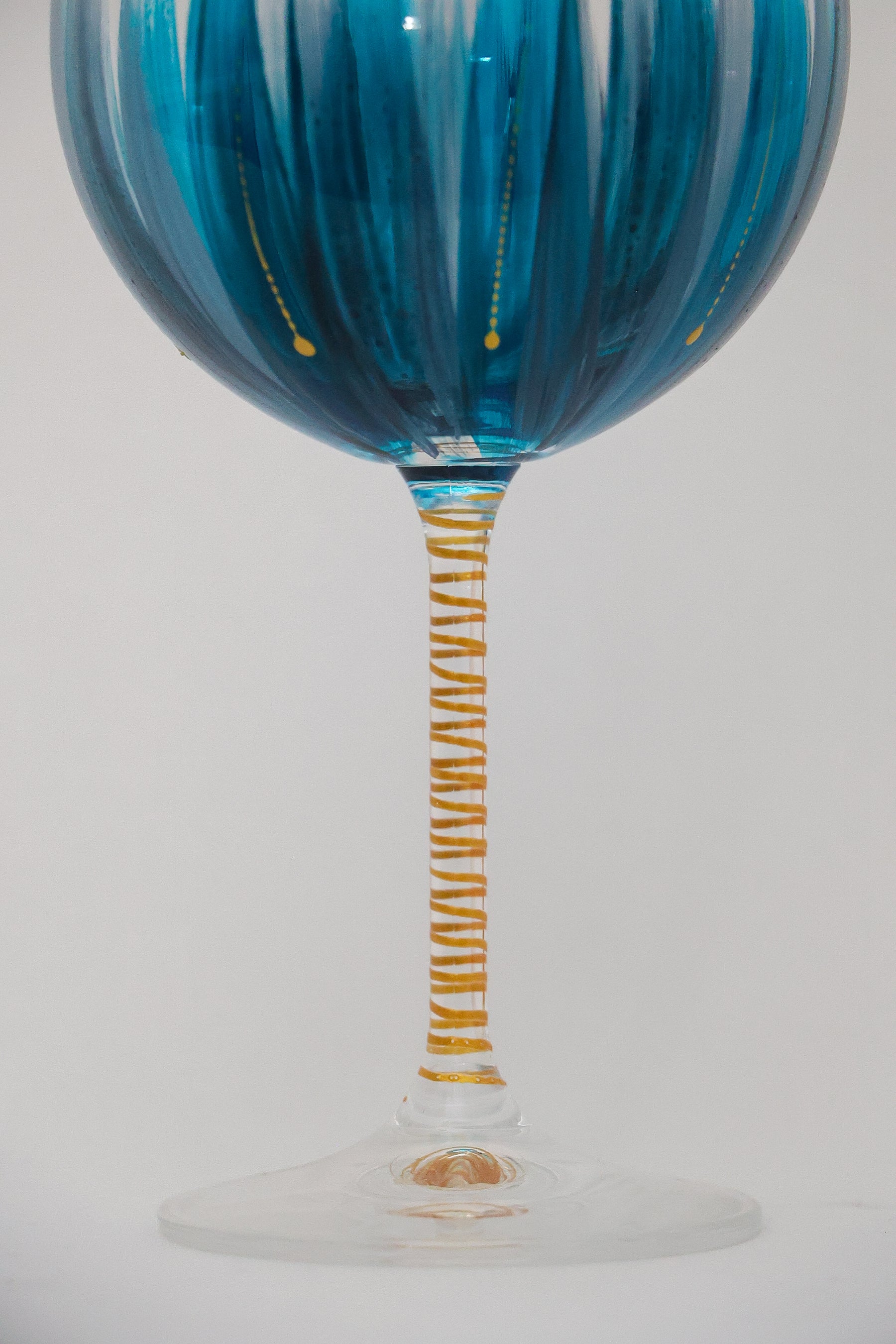 Taça de Cristal de Titânio 570ml Pintada à Mão