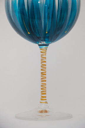 Taça de Cristal de Titânio 570ml Pintada à Mão