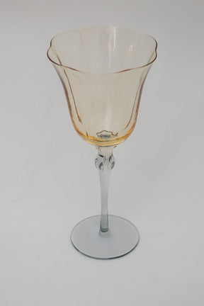 Taça de Vidro p/ Vinho França 300ml - Ambar e Cinza