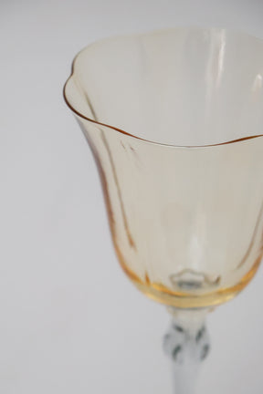 Taça de Vidro p/ Vinho França 300ml - Ambar e Cinza