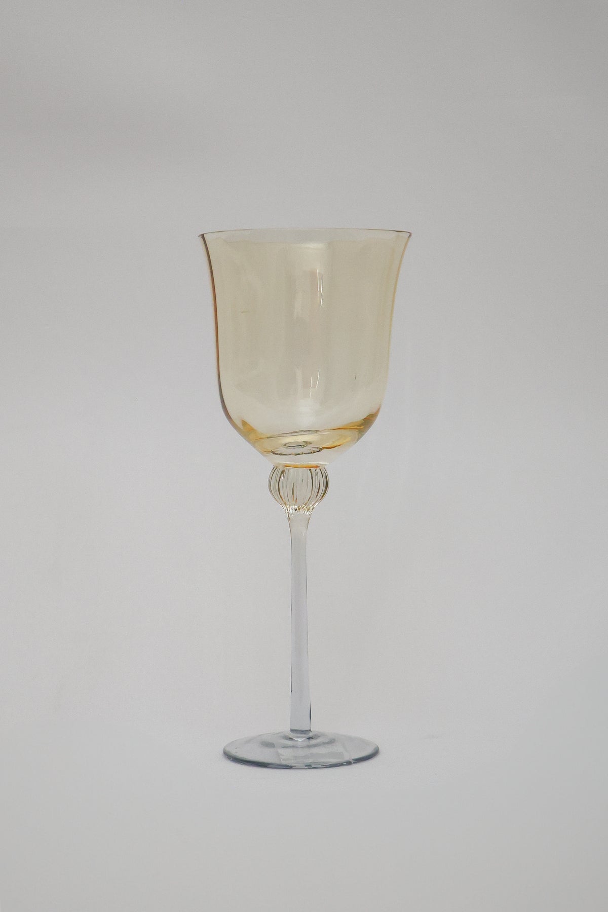 Taça de Vidro p/ Vinho Bélgica 320ml - Ambar e Cinza