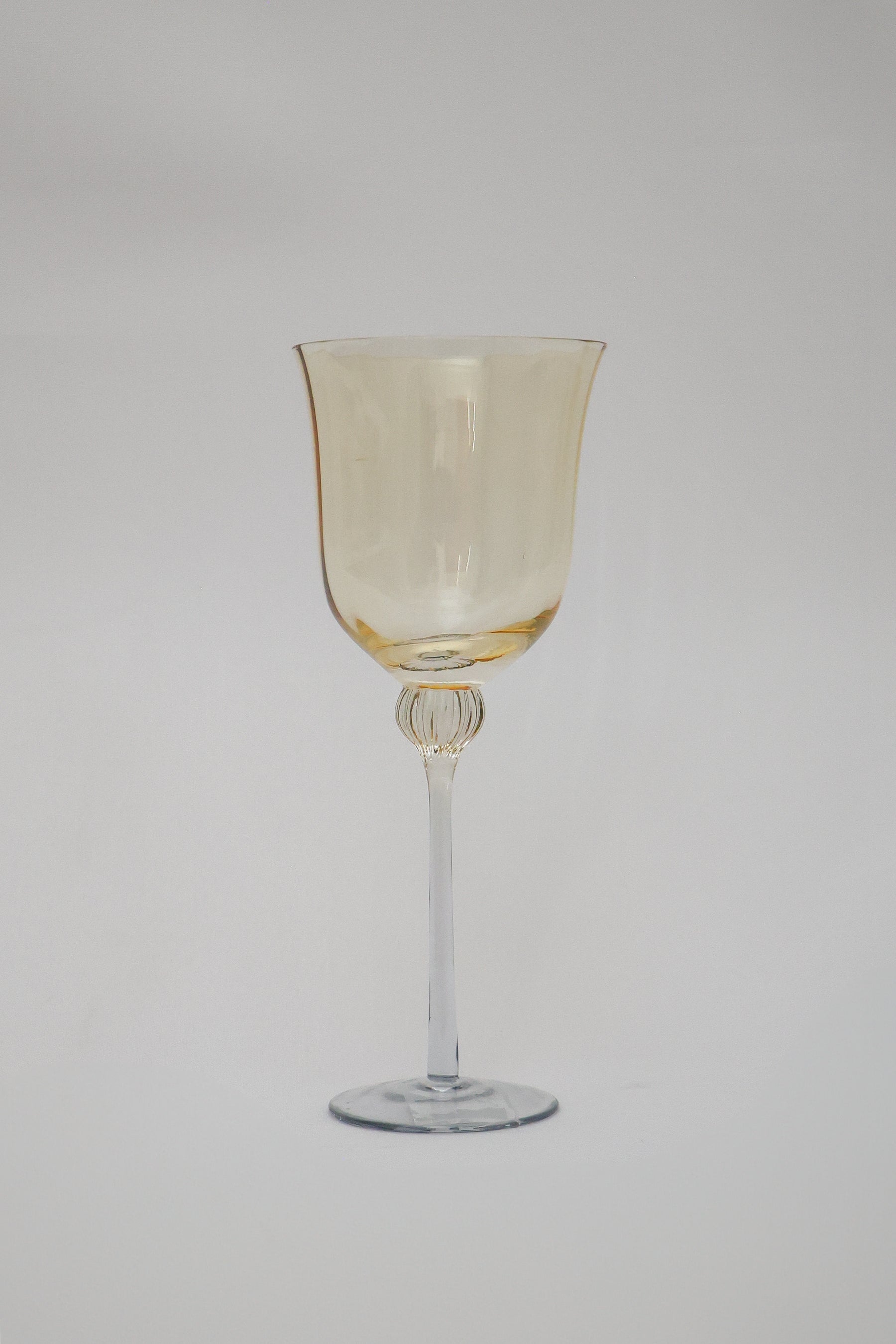 Taça de Vidro p/ Vinho Bélgica 320ml - Ambar e Cinza