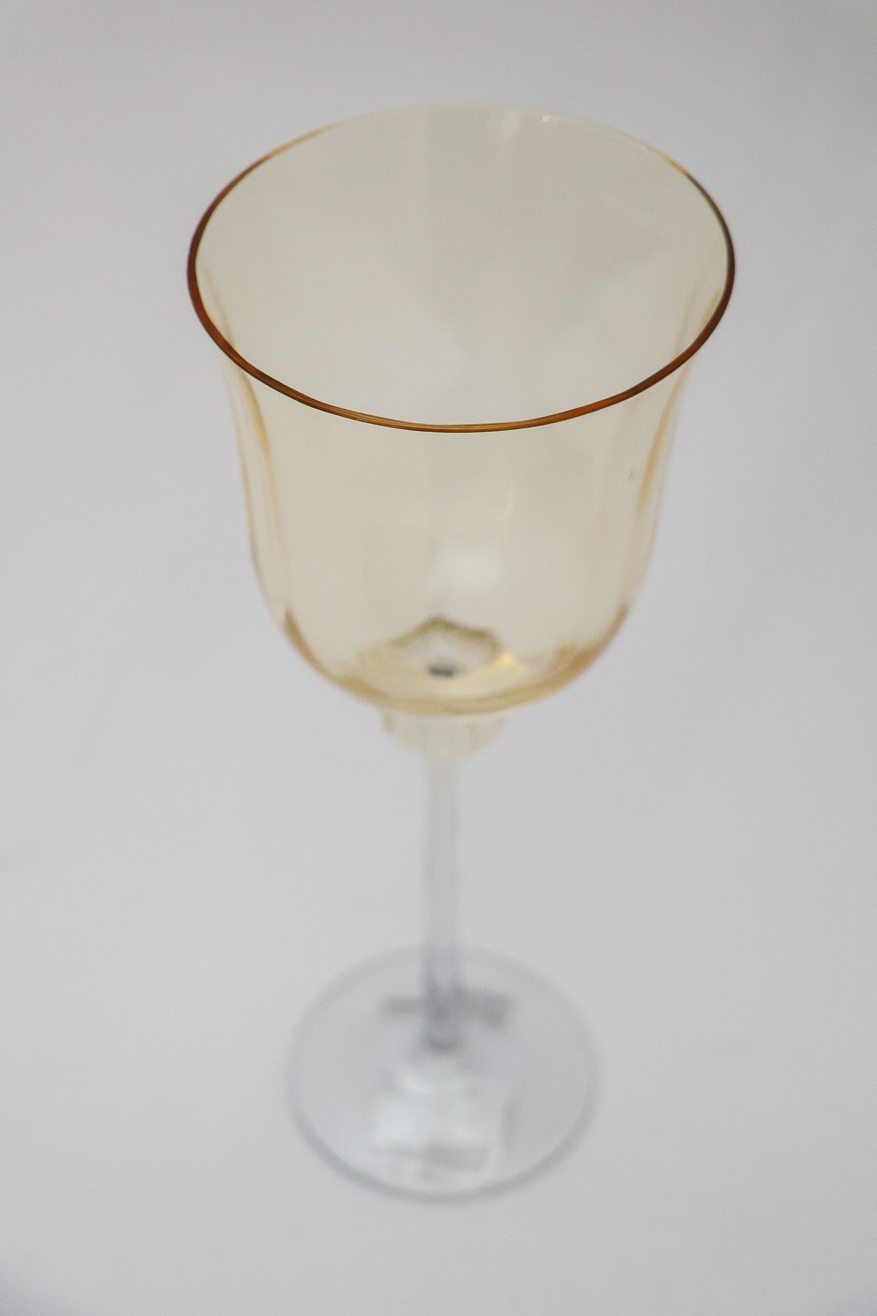 Taça de Vidro p/ Vinho Bélgica 320ml - Ambar e Cinza