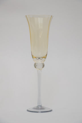 Taça de Vidro p/ Champanhe Espanha 180ml - Ambar e Cinza