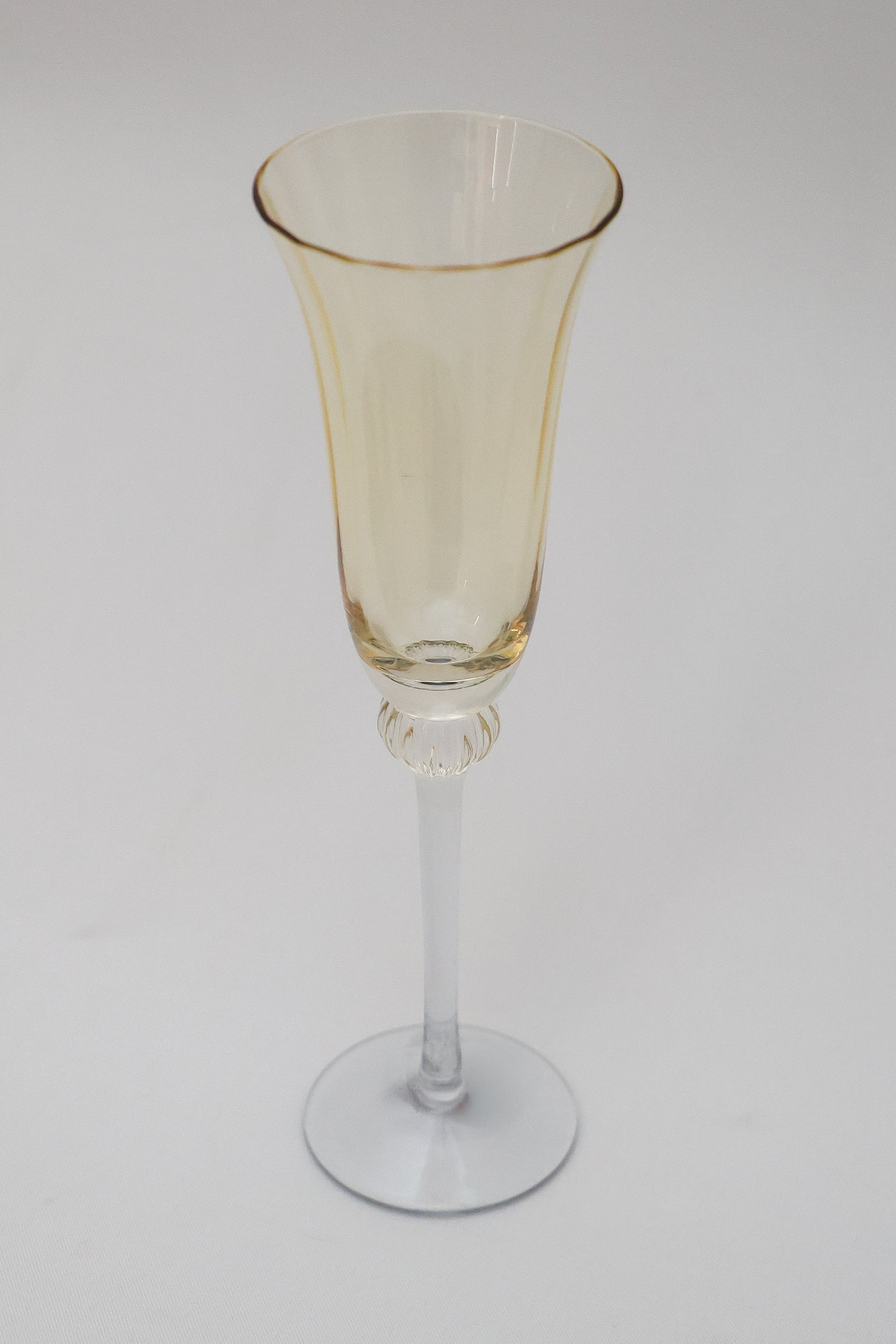 Taça de Vidro p/ Champanhe Espanha 180ml - Ambar e Cinza