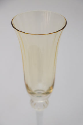 Taça de Vidro p/ Champanhe Espanha 180ml - Ambar e Cinza