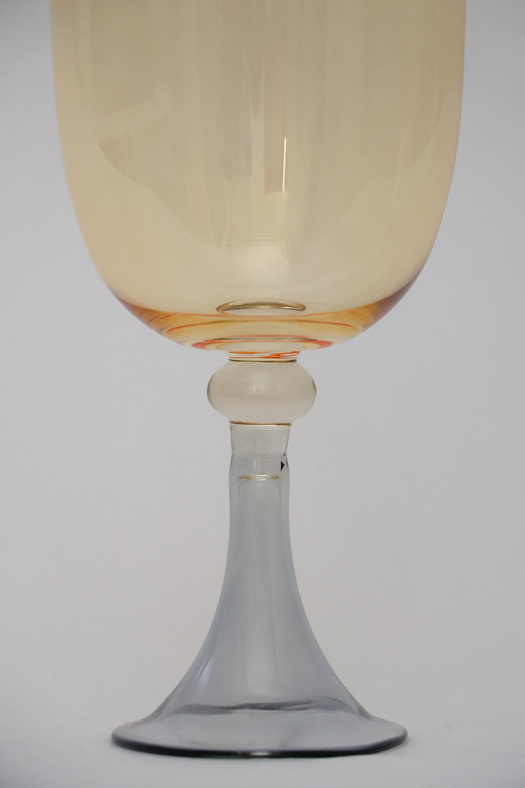 Taça de Vidro p/ Vinho Portugal 360ml - Ambar e Cinza