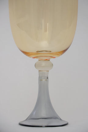 Taça de Vidro p/ Vinho Portugal 360ml - Ambar e Cinza