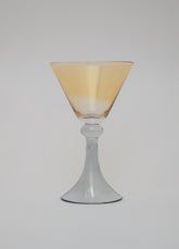 Taça de Vidro Coupe Suiça 150ml - Ambar e Cinza