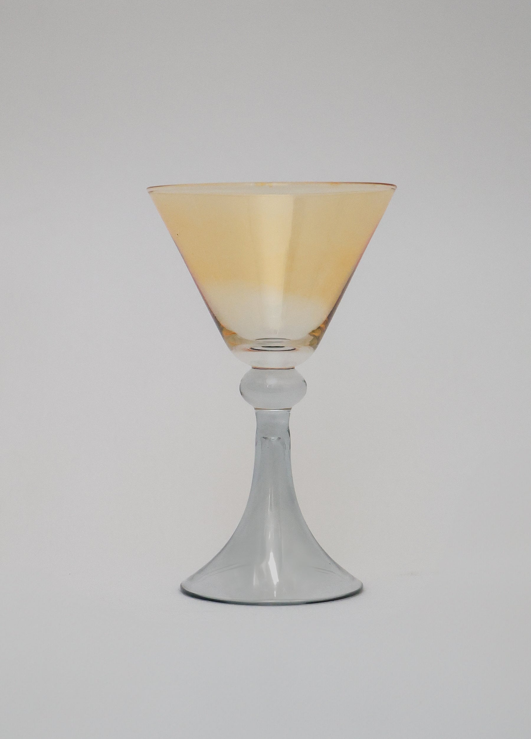 Taça de Vidro Coupe Suiça 150ml - Ambar e Cinza