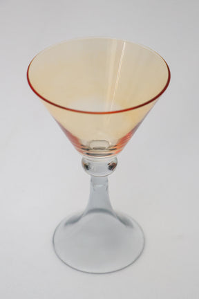 Taça de Vidro Coupe Suiça 150ml - Ambar e Cinza