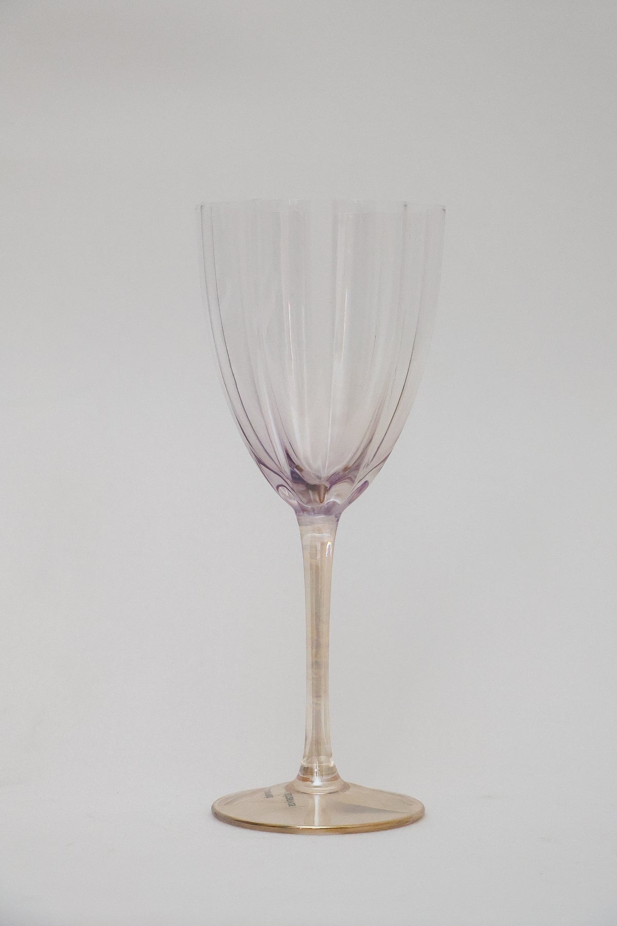 Taça de Vidro P/ Vinho Miami Transparente Lilás 280ml