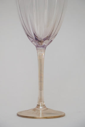 Taça de Vidro P/ Vinho Miami Transparente Lilás 280ml