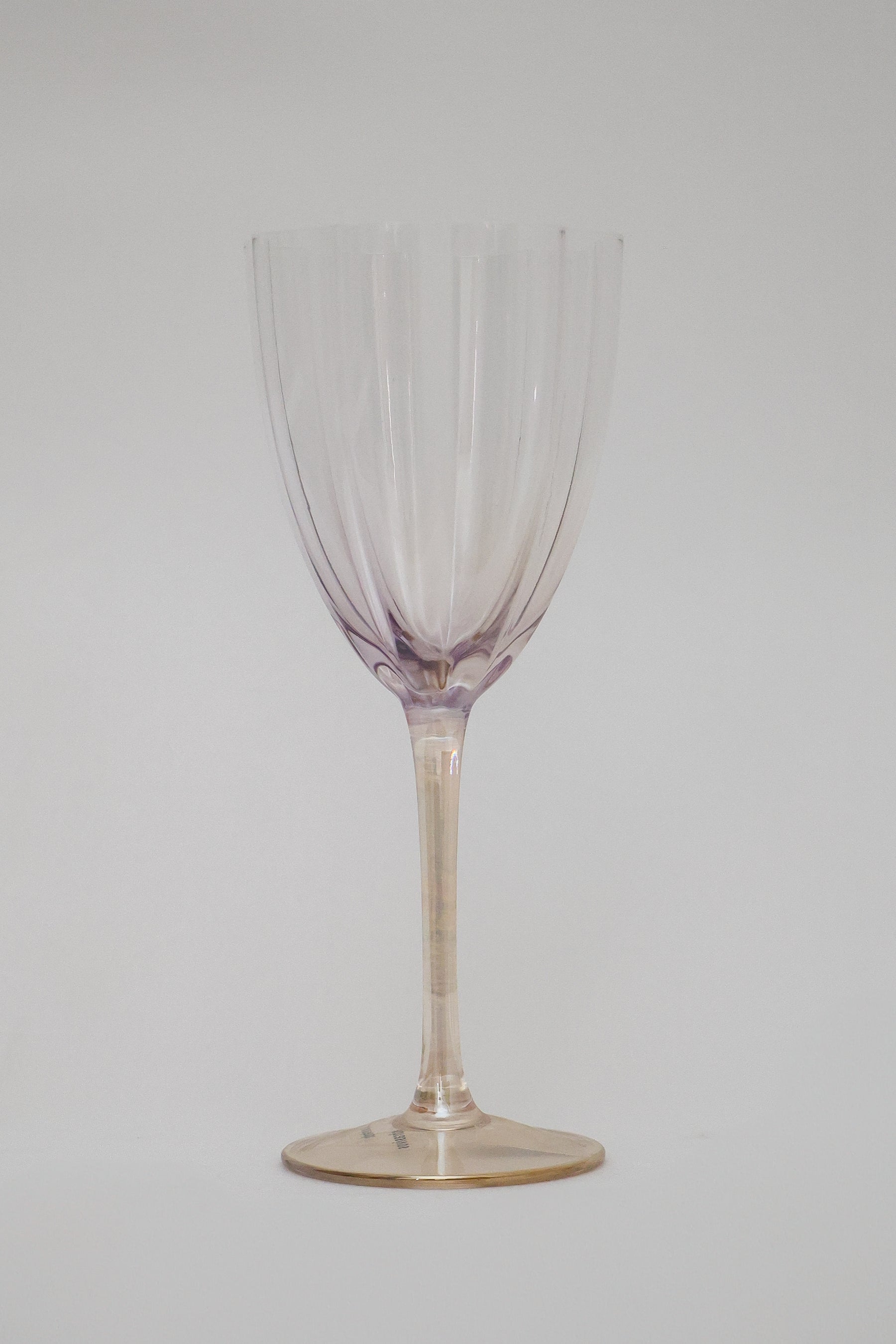 Taça de Vidro P/ Vinho Miami Transparente Lilás 280ml