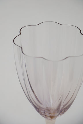 Taça de Vidro P/ Vinho Miami Transparente Lilás 280ml