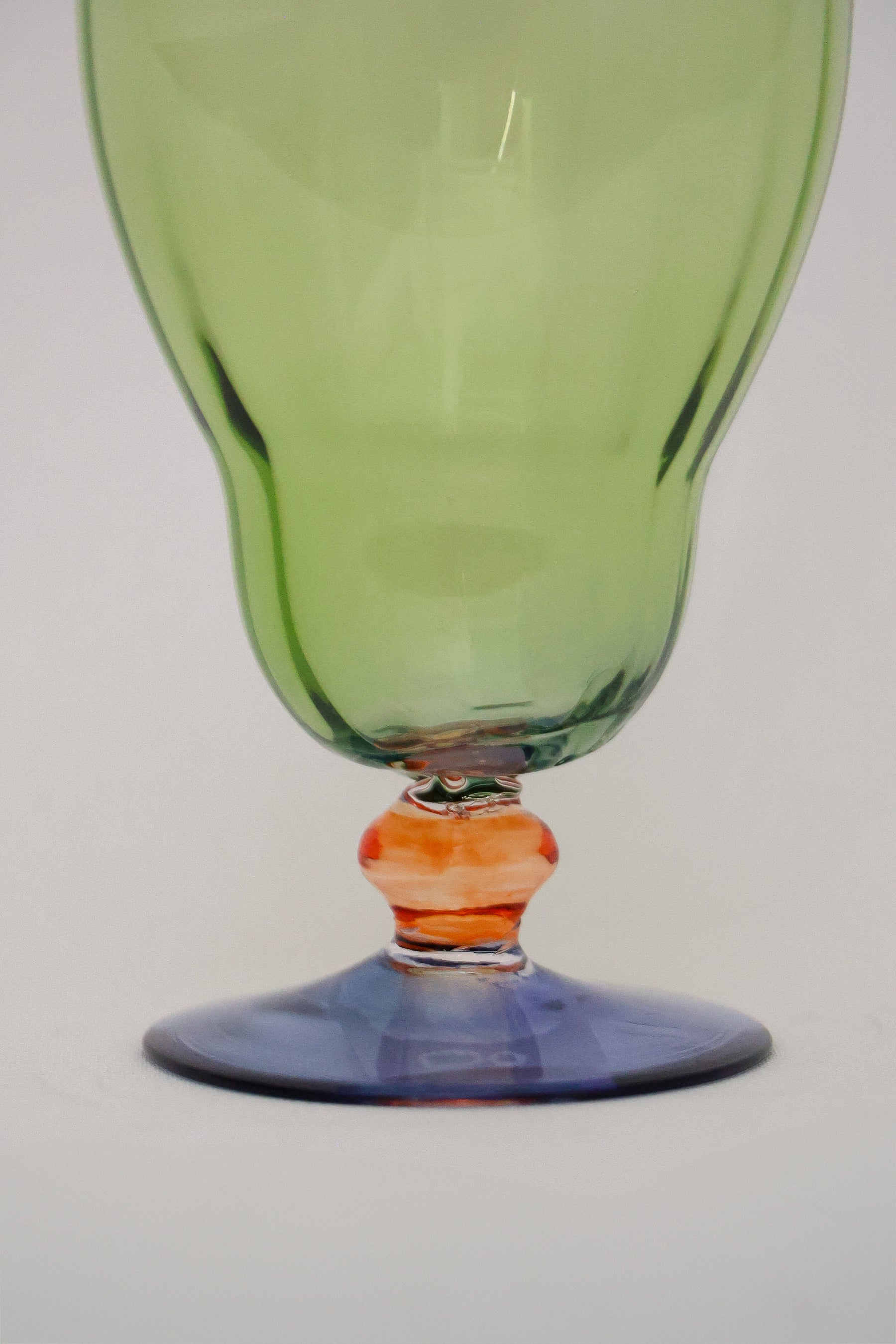 Taça de Vidro P/ Água Flórida 270ml - Verde, Laranja e Roxo