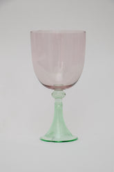 Taça de Vidro P/ Vinho Chile 360ml - Rosa e Verde