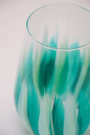 Copos de Cristal Pincelados à Mão