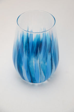 Copos de Cristal Pincelados à Mão