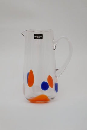 Jarra de vidro Pétala Fracalanza 1,2L- Laranja, Azul, Branca