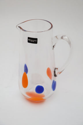 Jarra de vidro Pétala Fracalanza 1,2L- Laranja, Azul, Branca