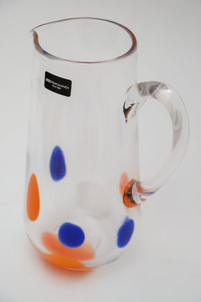 Jarra de vidro Pétala Fracalanza 1,2L- Laranja, Azul, Branca