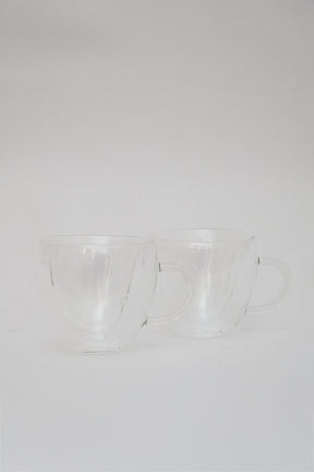 Xícara de Chá 230ml de Vidro Borossilicato Parede Dupla Lyor