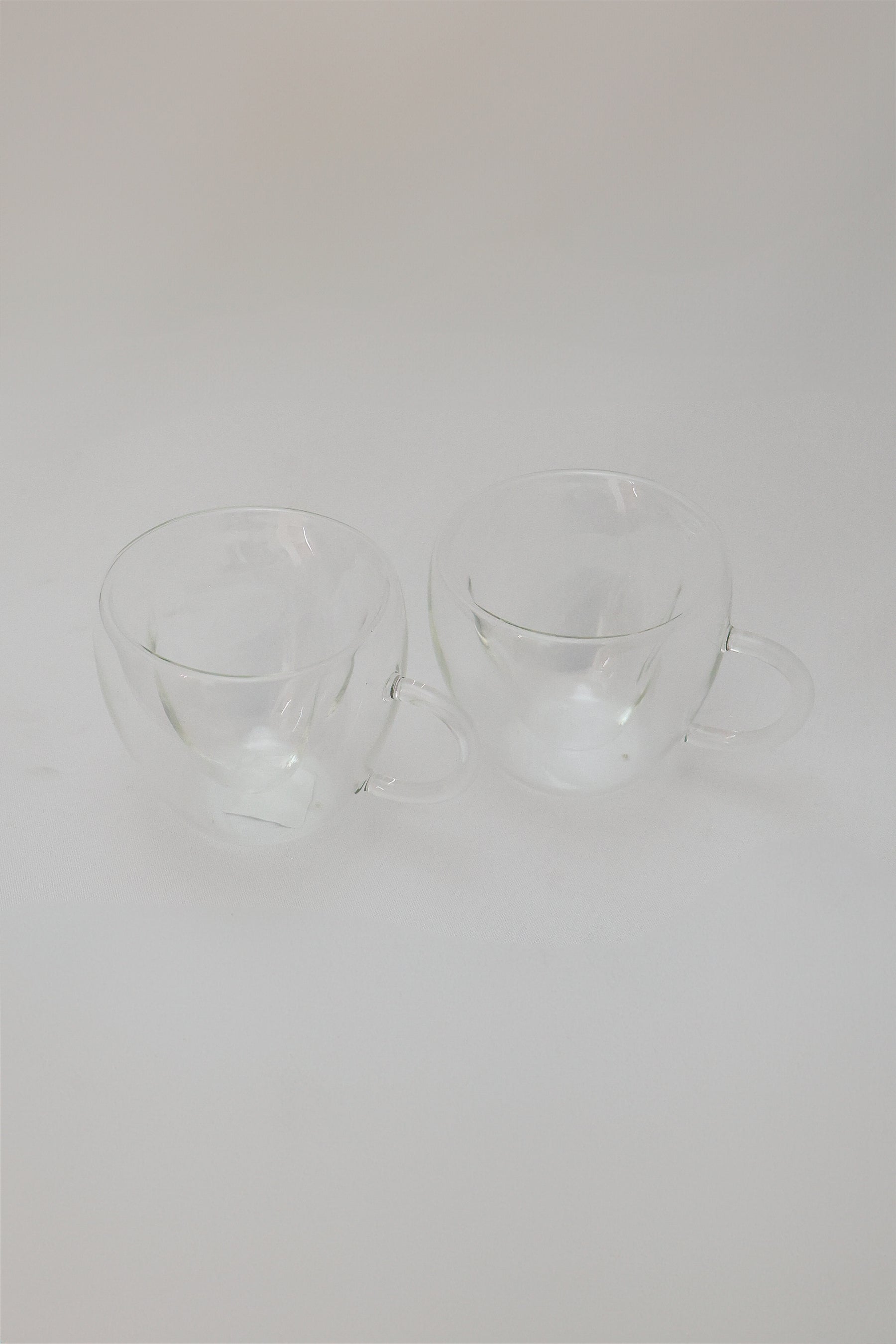 Xícara de Chá 230ml de Vidro Borossilicato Parede Dupla Lyor