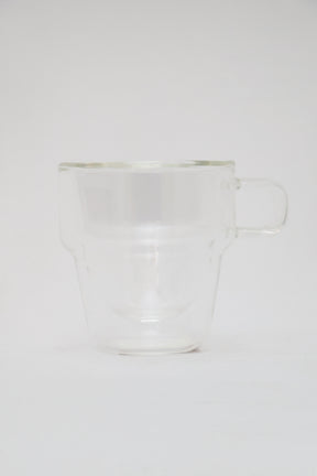 Xícara de Café 90ml Empilháveis Parede Dupla Vidro Borosilicato Wolff