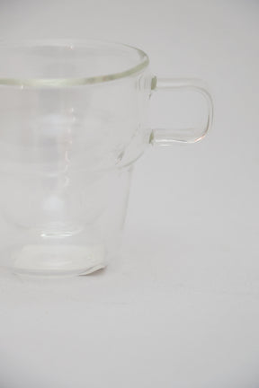 Xícara de Café 90ml Empilháveis Parede Dupla Vidro Borosilicato Wolff