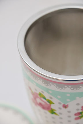 Caneca De Porcelana C/ Tampa E Filtro P/ Chá Lyor