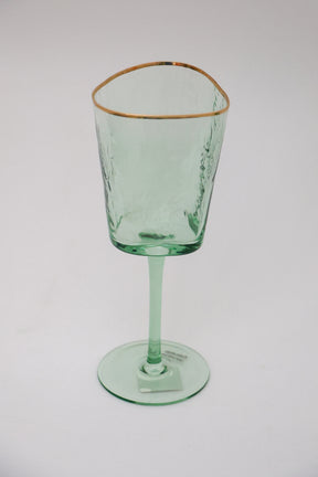 Taça de Vidro P/ Vinho Amazônia Ouro 330ml