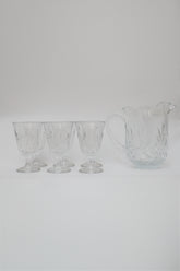 Conjunto Jarra e Taças de Cristal Dublin Lyor