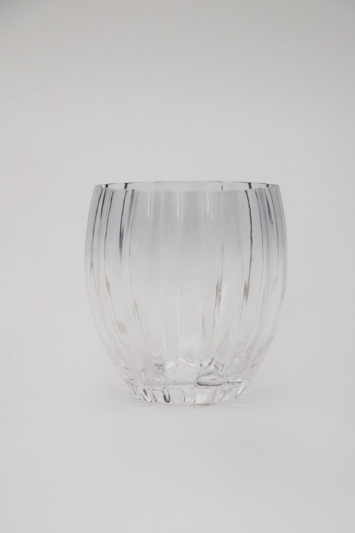 Copo de Vidro Belga Transparente e Cinza 400ml