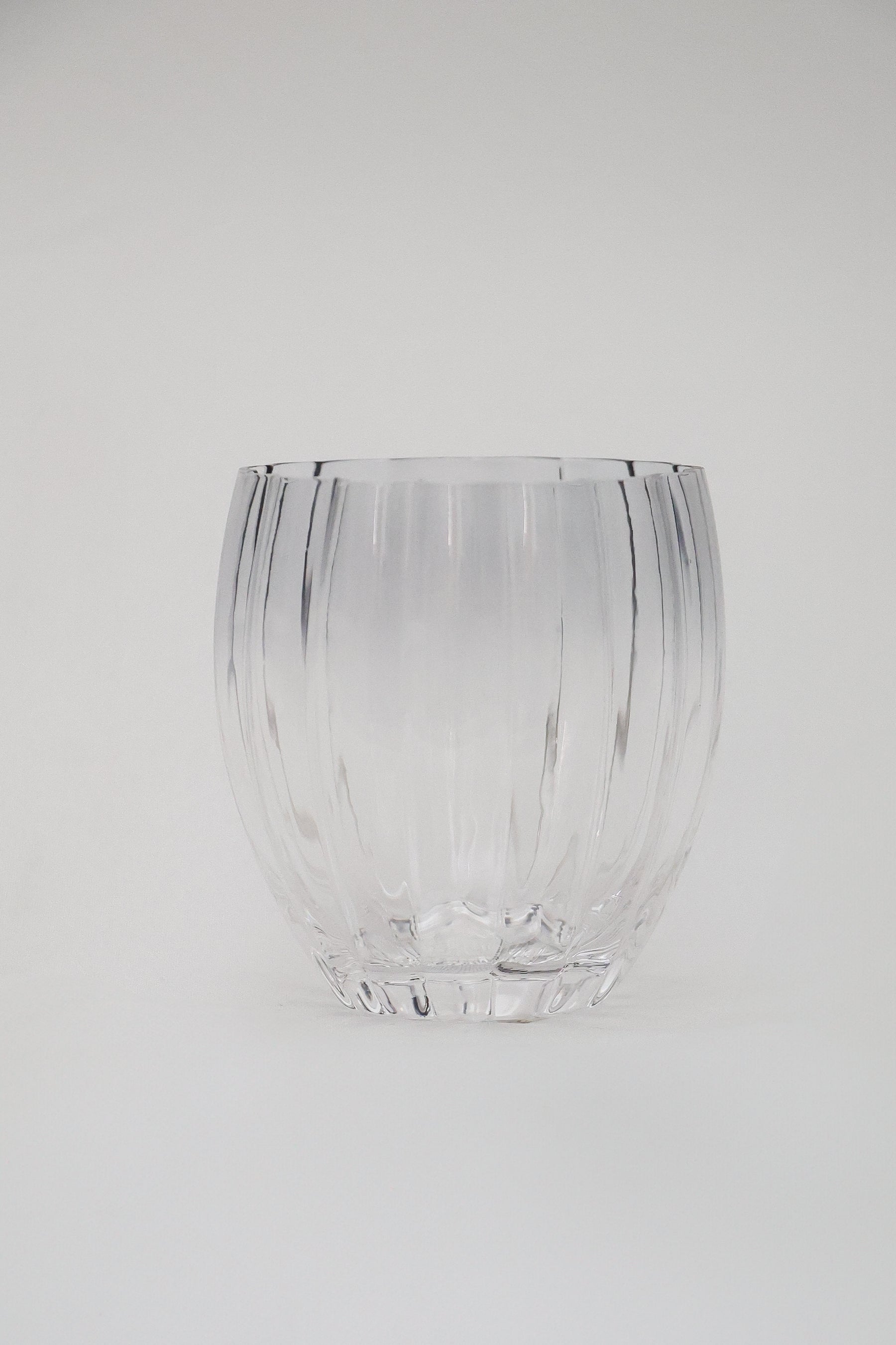 Copo de Vidro Belga Transparente e Cinza 400ml