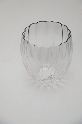 Copo de Vidro Belga Transparente e Cinza 400ml