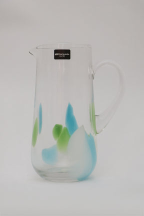 Jarra de vidro Pétala Fracalanza 1,2L - Verde, Azul e Branca