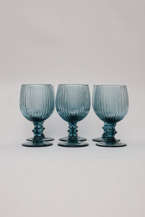 Taça de Vidro p/ Vinho Kiwi Blue