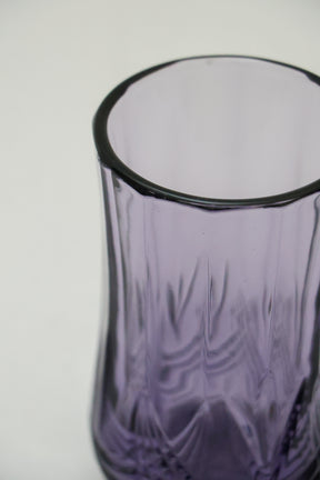 Copo de Vidro Alto Roxo