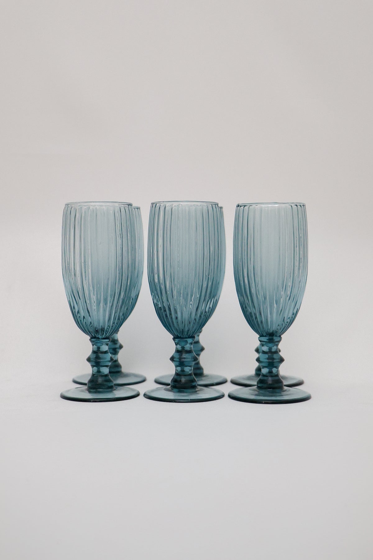 Taça de Vidro p/ Champanhe Blue