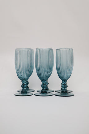 Taça de Vidro p/ Champanhe Blue