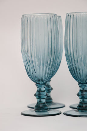 Taça de Vidro p/ Champanhe Blue