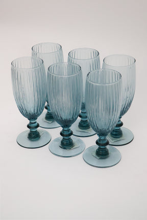 Taça de Vidro p/ Champanhe Blue